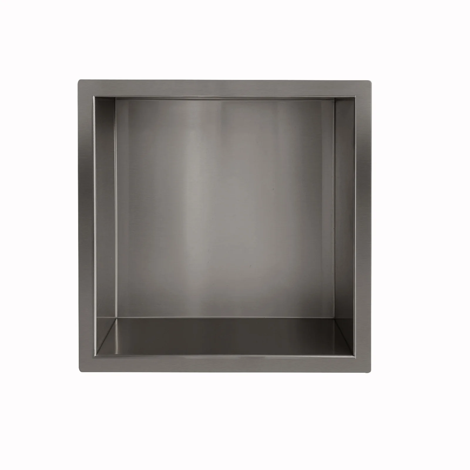 Demis inbouwnis 30 x 30 x 7 cm gunmetal PVD