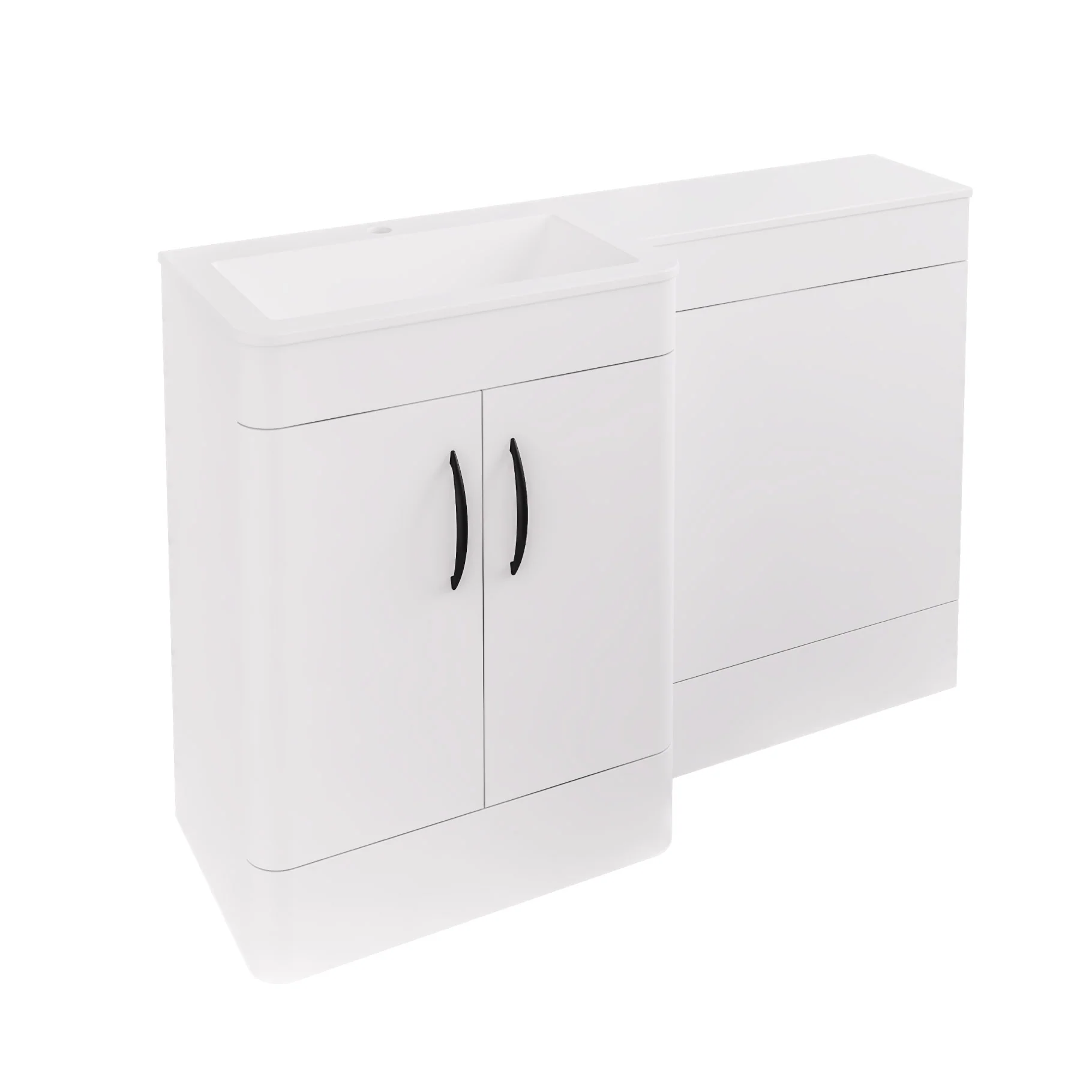 Eastbrook Chaddesley Staand Combinatiemeubel 100×46 Cm Combinatiemeubel Hoogglans Wit