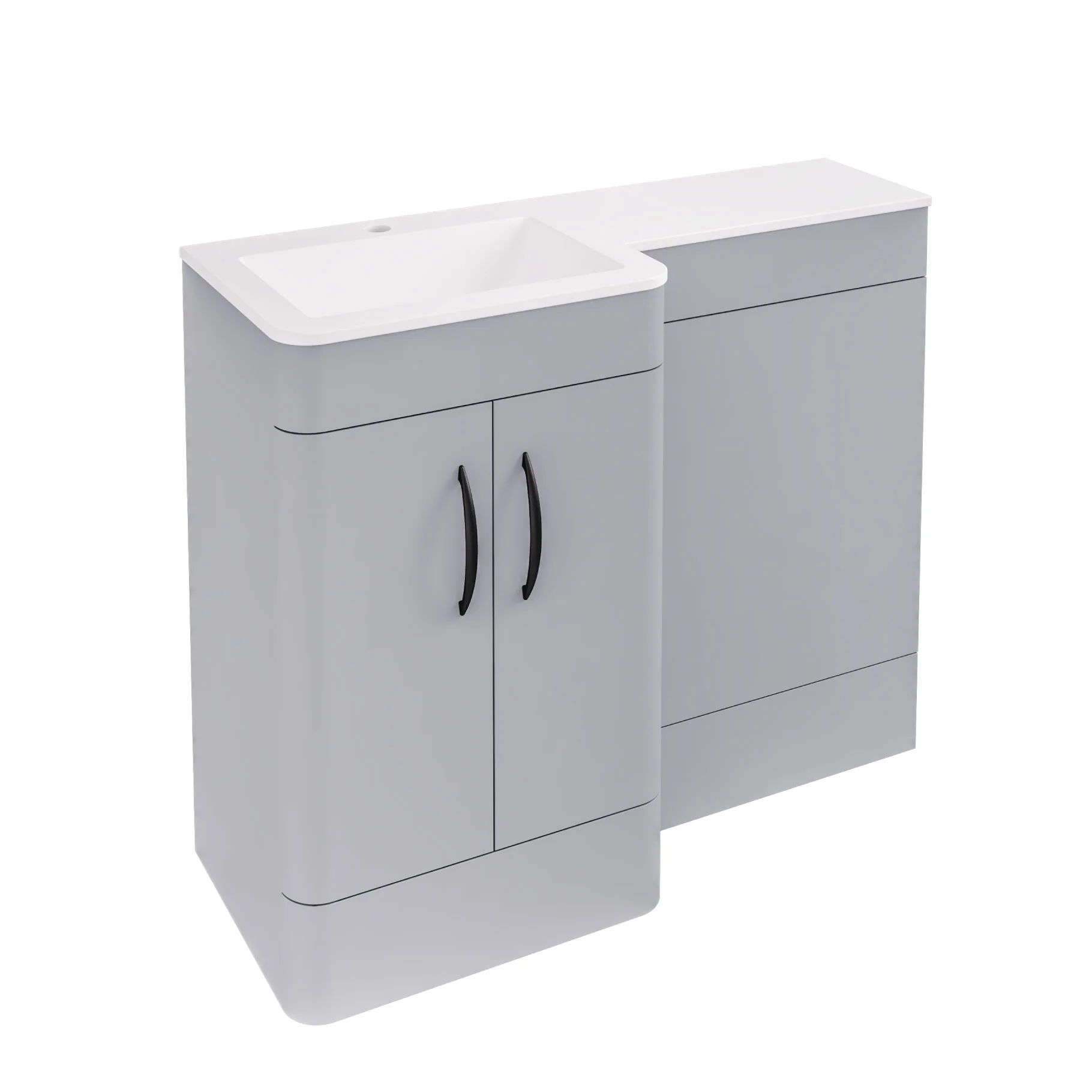 Eastbrook Chaddesley Staand Combinatiemeubel 100×46 Cm Combinatiemeubel Mat Grijs