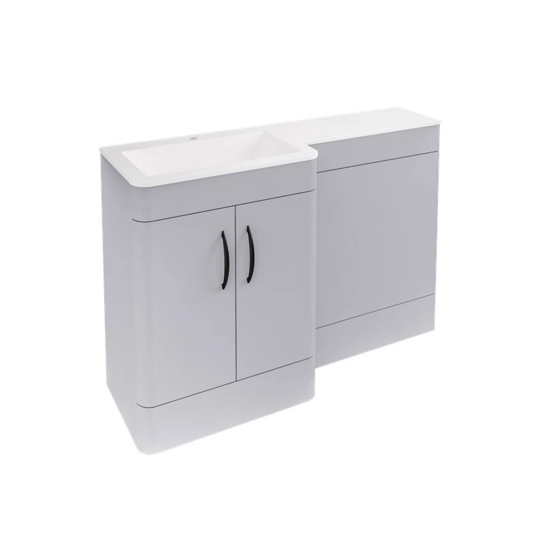 Eastbrook Chaddesley Staand Combinatiemeubel 120×46 Cm Combinatiemeubel Mat Grijs