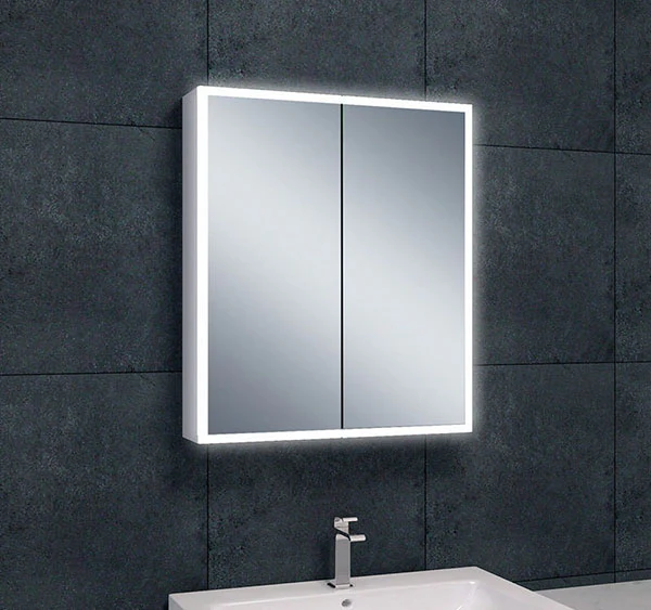 Quatro spiegelkast met LED, dimbaar 60 x 70 x 13 cm Quatro spiegelkast met LED, dimbaar 60 x 70 x 13 cm