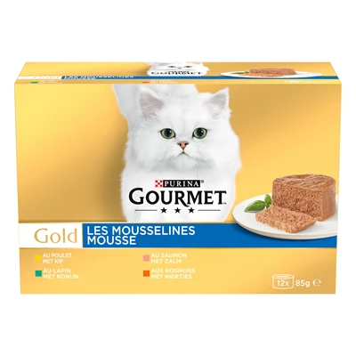 Gourmet Gold 12-Pack Fijne Mousse 12X85 GR Gourmet Gold 12-Pack Fijne Mousse 12X85 GR