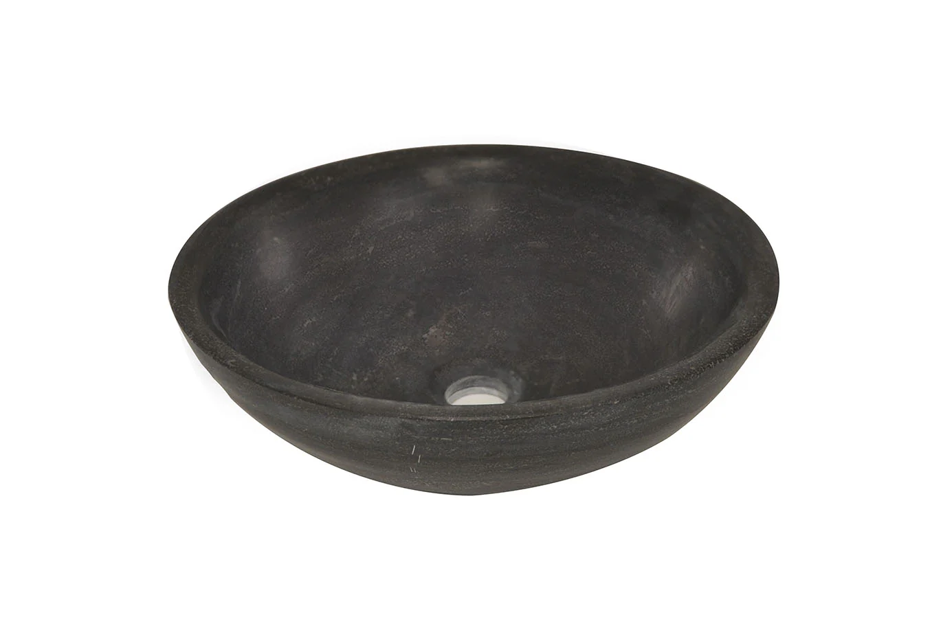 Raw waskom rond 40×14 cm hardsteen gezoet Raw waskom rond 40×14 cm hardsteen gezoet
