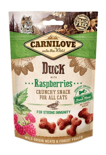 Carnilove Crunchy Snack Eend / Framboos 50 GR Carnilove Crunchy Snack Eend / Framboos 50 GR