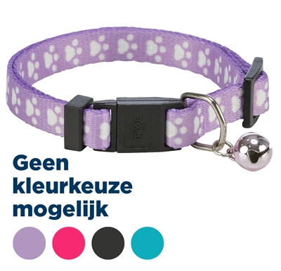 Trixie Halsband Kat Print Poot Elastisch Assorti Trixie Halsband Kat Print Poot Elastisch Assorti