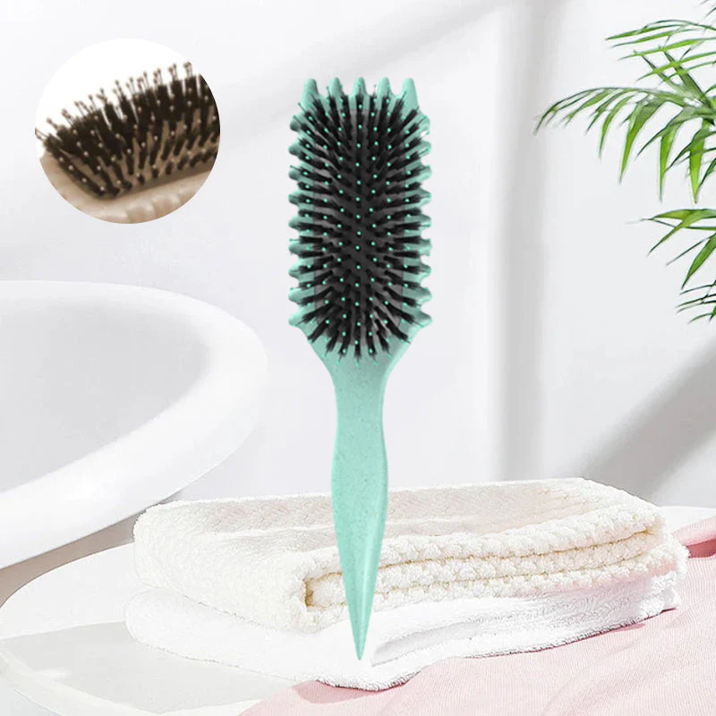 Stylingborstel voor krullend haar – Bounce Curl Define, groen, voor definitie en volume