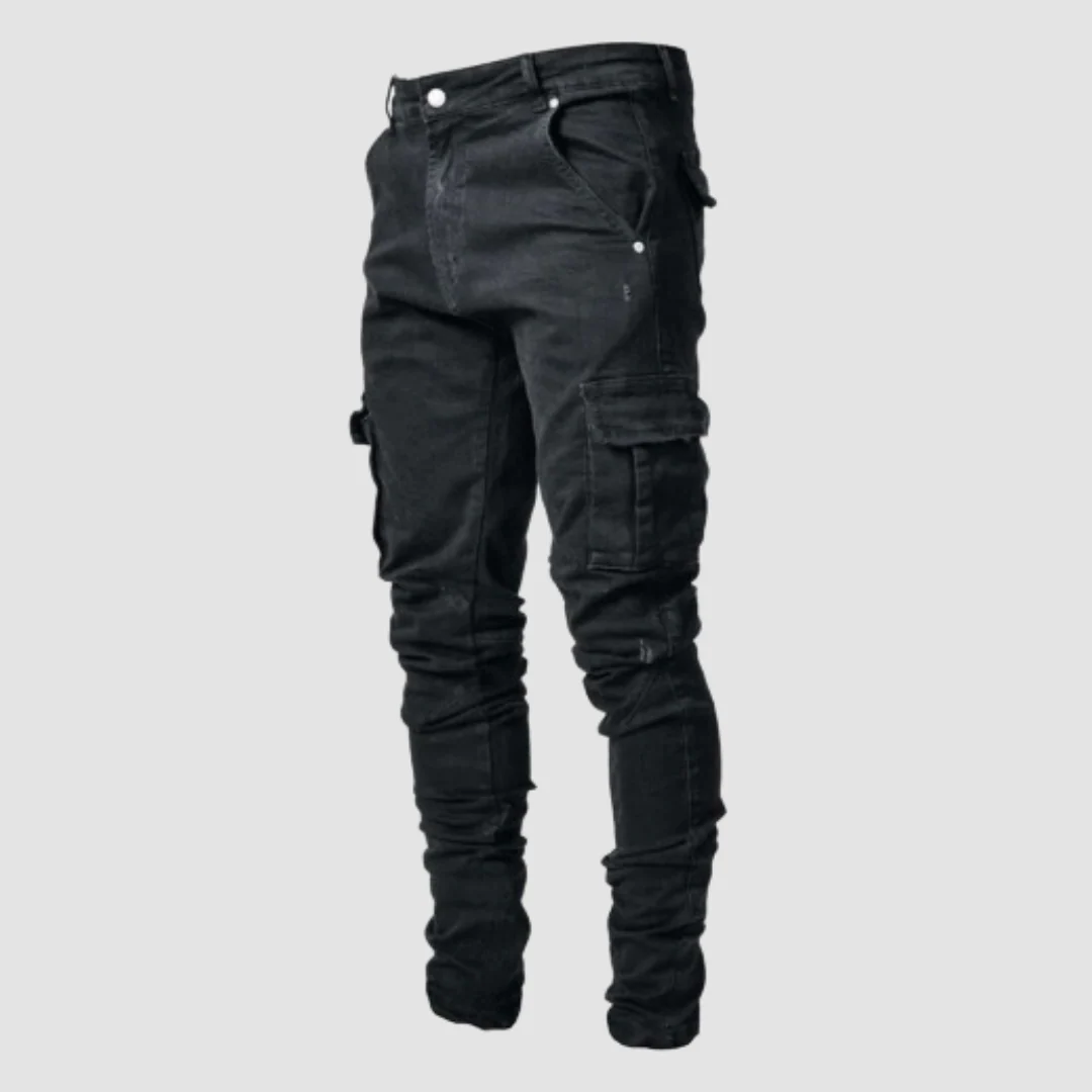 Comfortabele Jeans met Ultra-Stretch Heren – Zwart