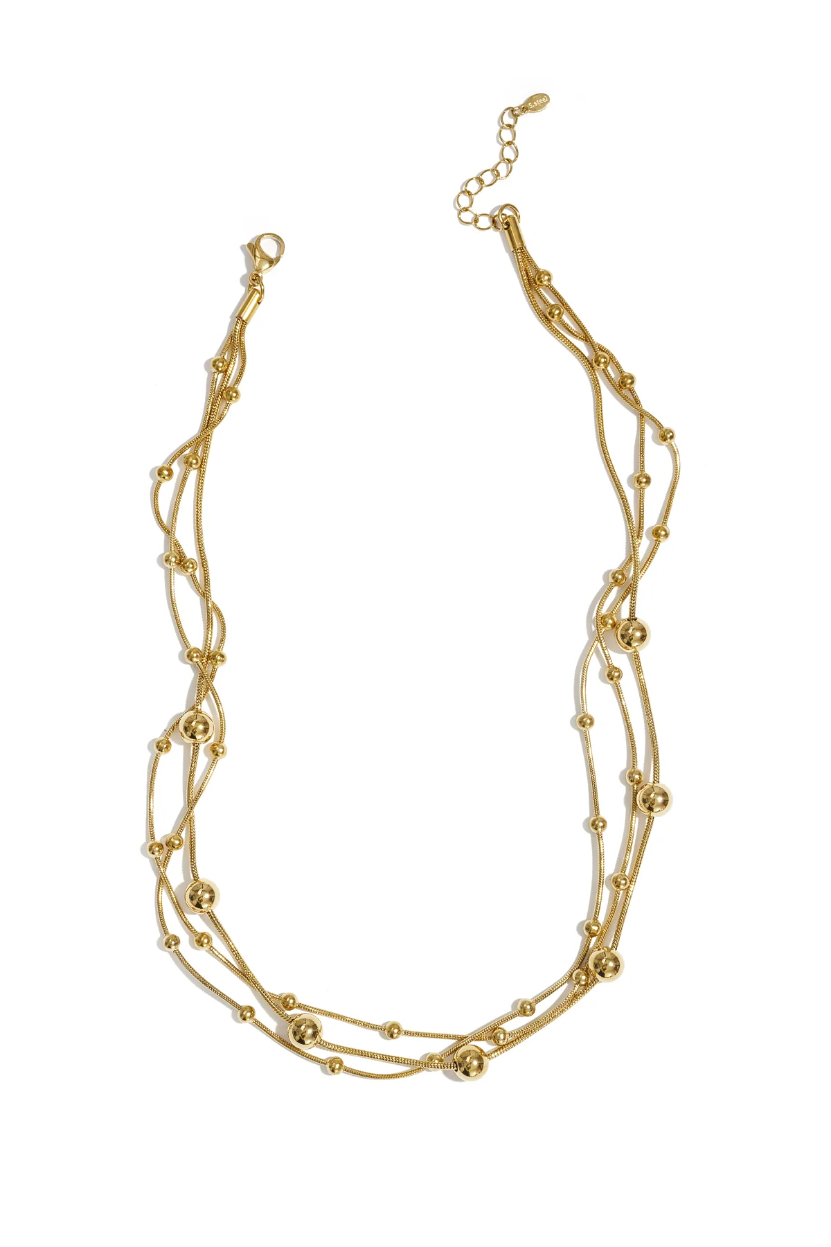 Ketting met lagen en polkadots Ketting met lagen en polkadots