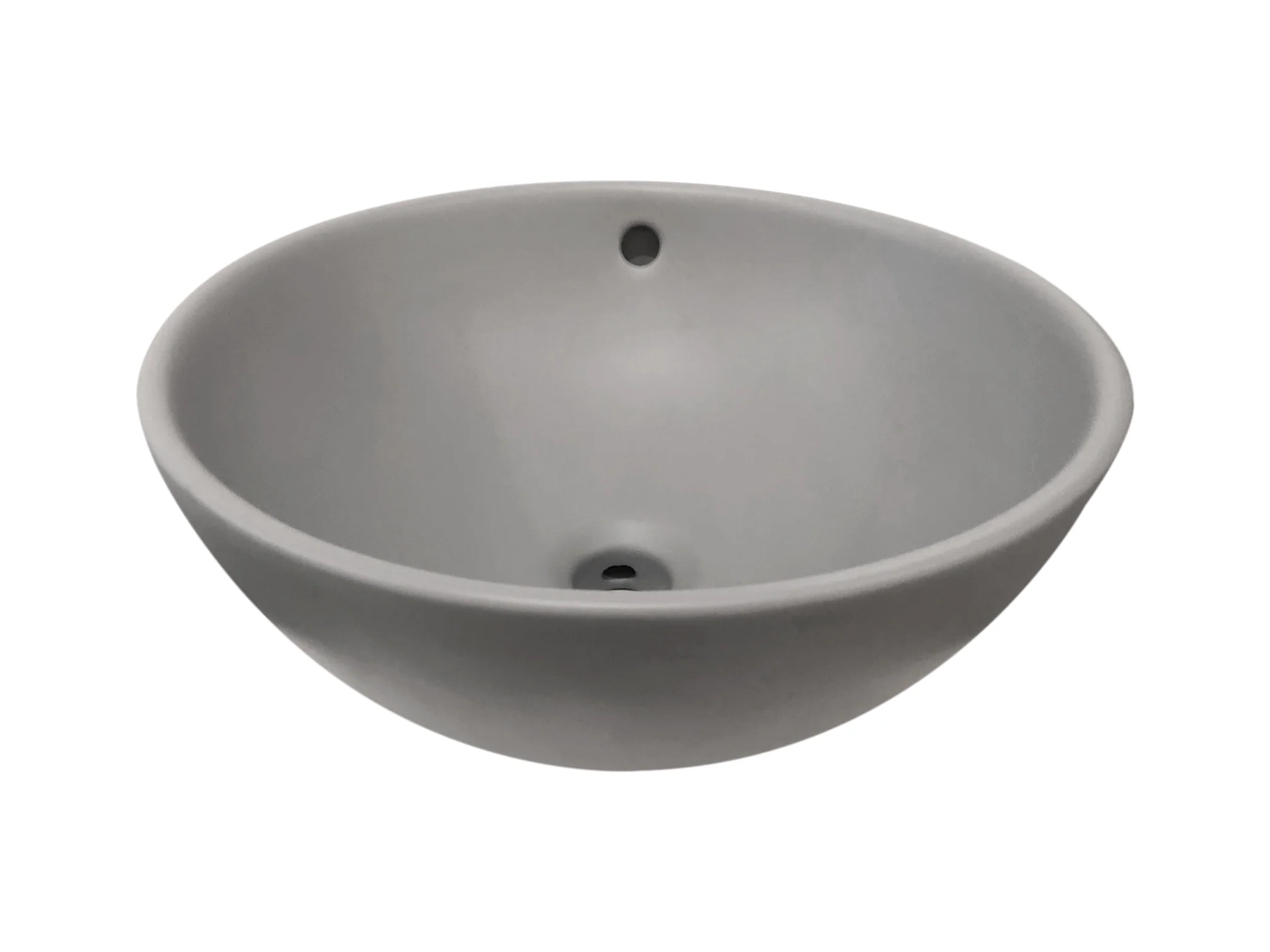 Ancona Opbouw Waskom Mat-Grijs Ø 38cm H=16cm