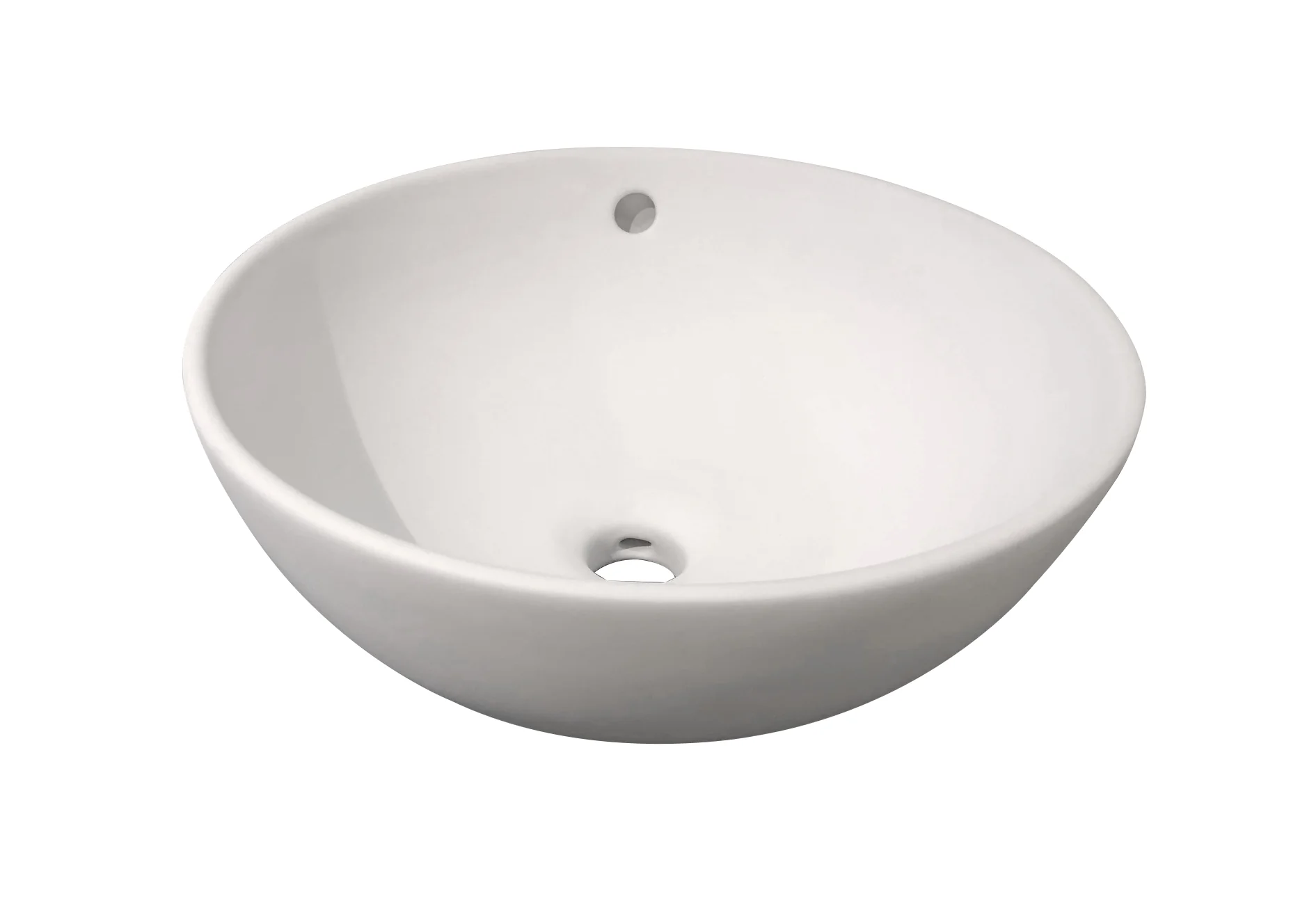 Ancona Opbouw Waskom Mat Wit Ø 38cm H=16cm