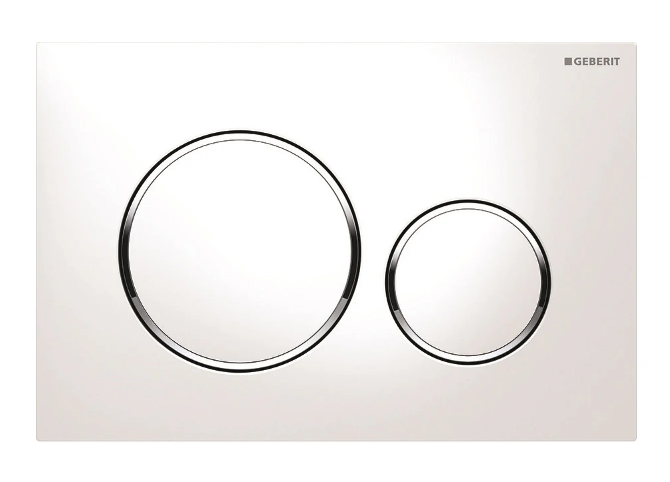 Geberit Bedieningsplaat Sigma-20 Type: 115.882.JT.1 Mat Wit / Chroom