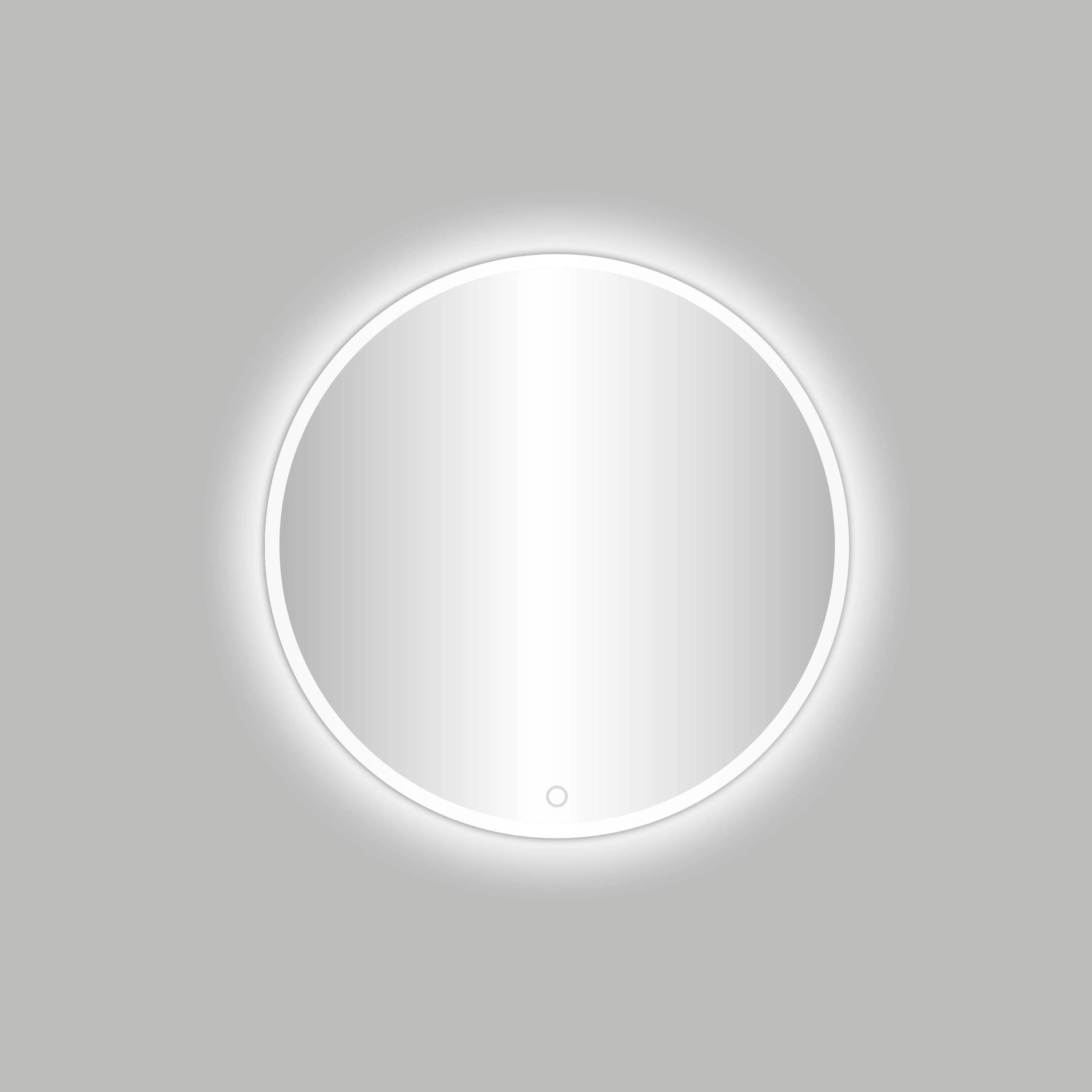 White Venetië-Thin Ronde Spiegel incl. LED-Verlichting Ø 60 cm Mat Wit White Venetië-Thin Ronde Spiegel incl. LED-Verlichting Ø 60 cm Mat Wit