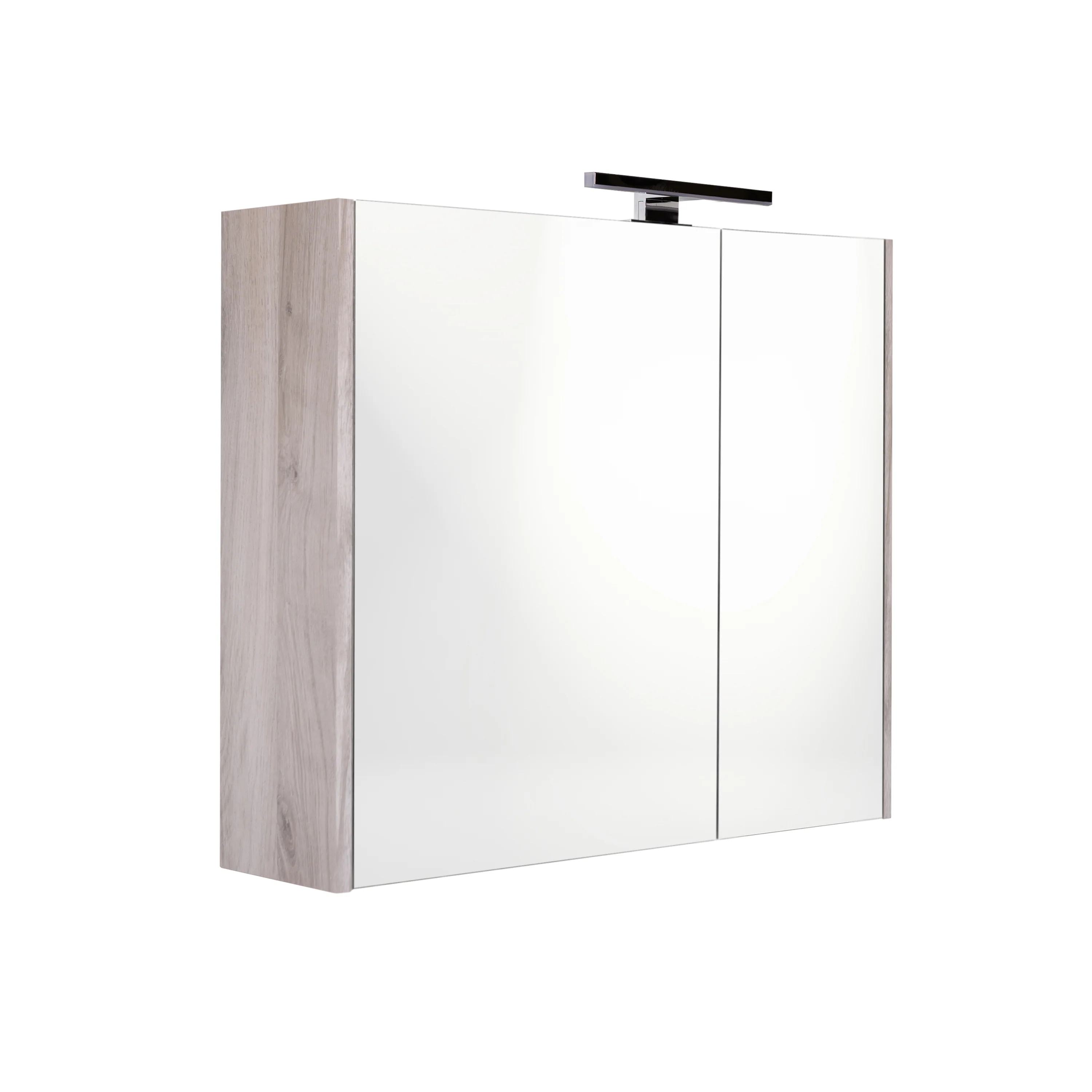 Happy-Grey MDF Spiegelkast + Verlichting 60x60cm Happy-Grey MDF Spiegelkast + Verlichting 60x60cm