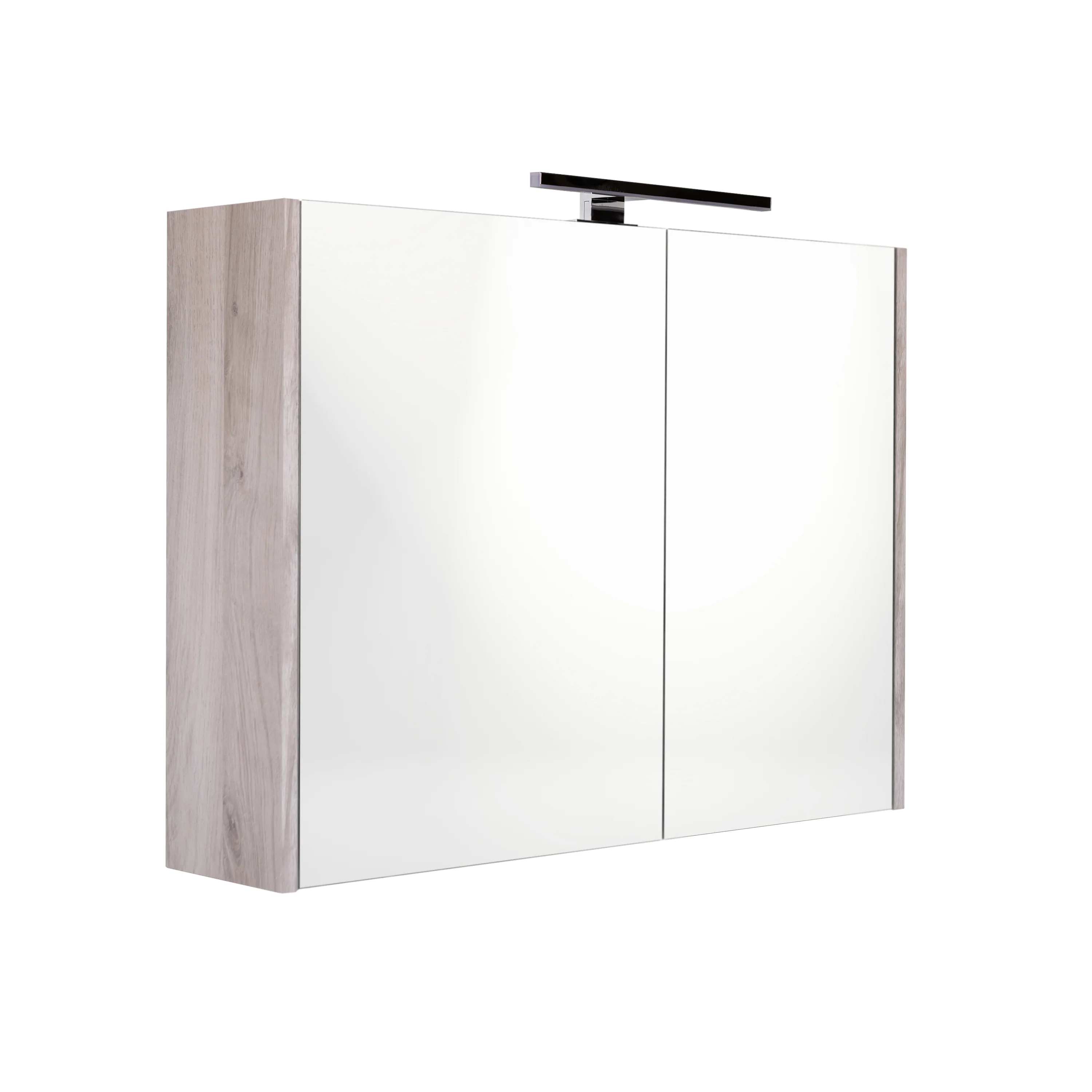 Happy-Grey MDF Spiegelkast + Verlichting 80x60cm Happy-Grey MDF Spiegelkast + Verlichting 80x60cm