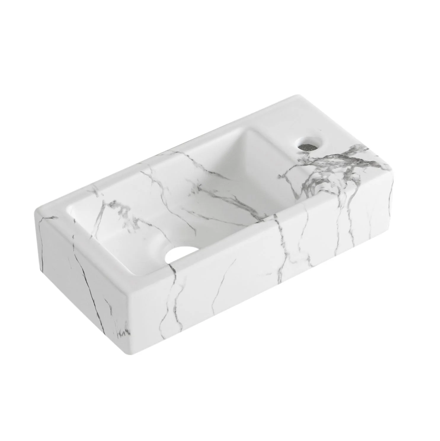 Allure-White Fontein Rechts 36 x 18 x 9 cm