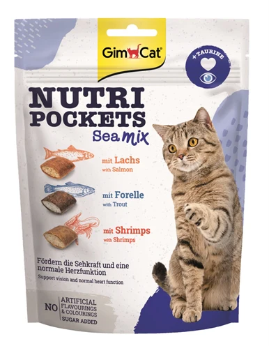 Gimcat Nutri Pockets Sea Mix 150 GR Gimcat Nutri Pockets Sea Mix 150 GR