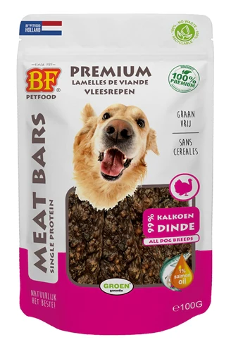 Biofood Meat Bars Kalkoen 100 GR Biofood Meat Bars Kalkoen 100 GR