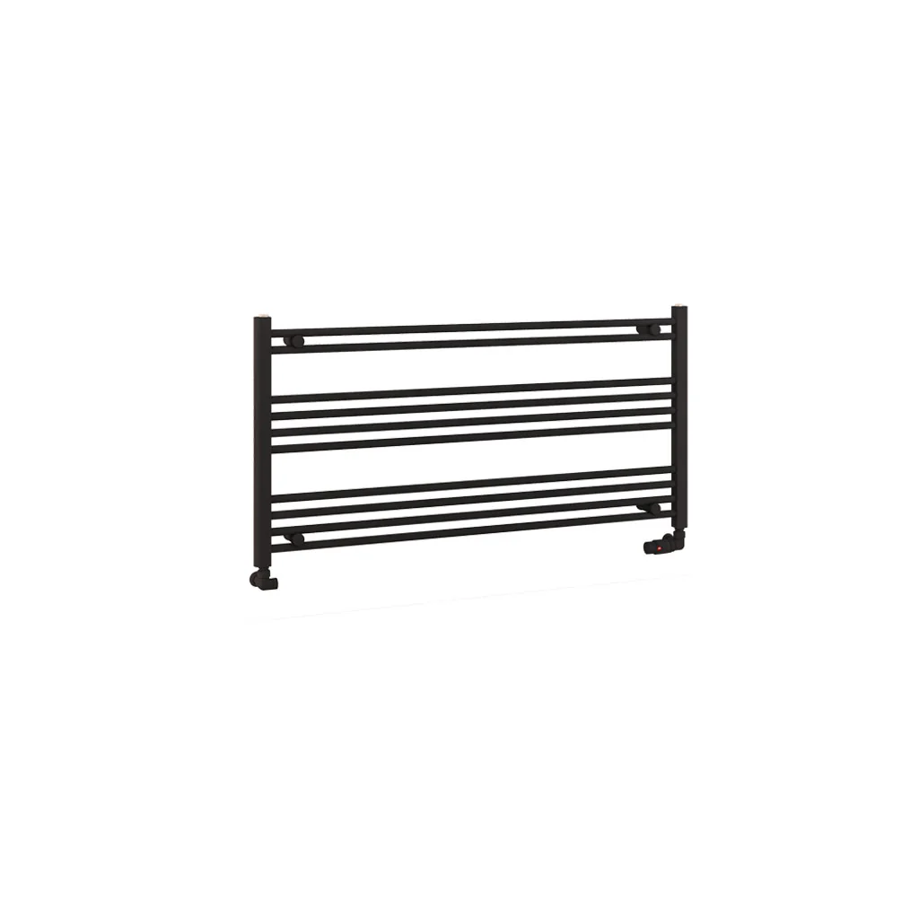 Eastbrook Wendover handdoekradiator 120x60cm 686W Mat Zwart