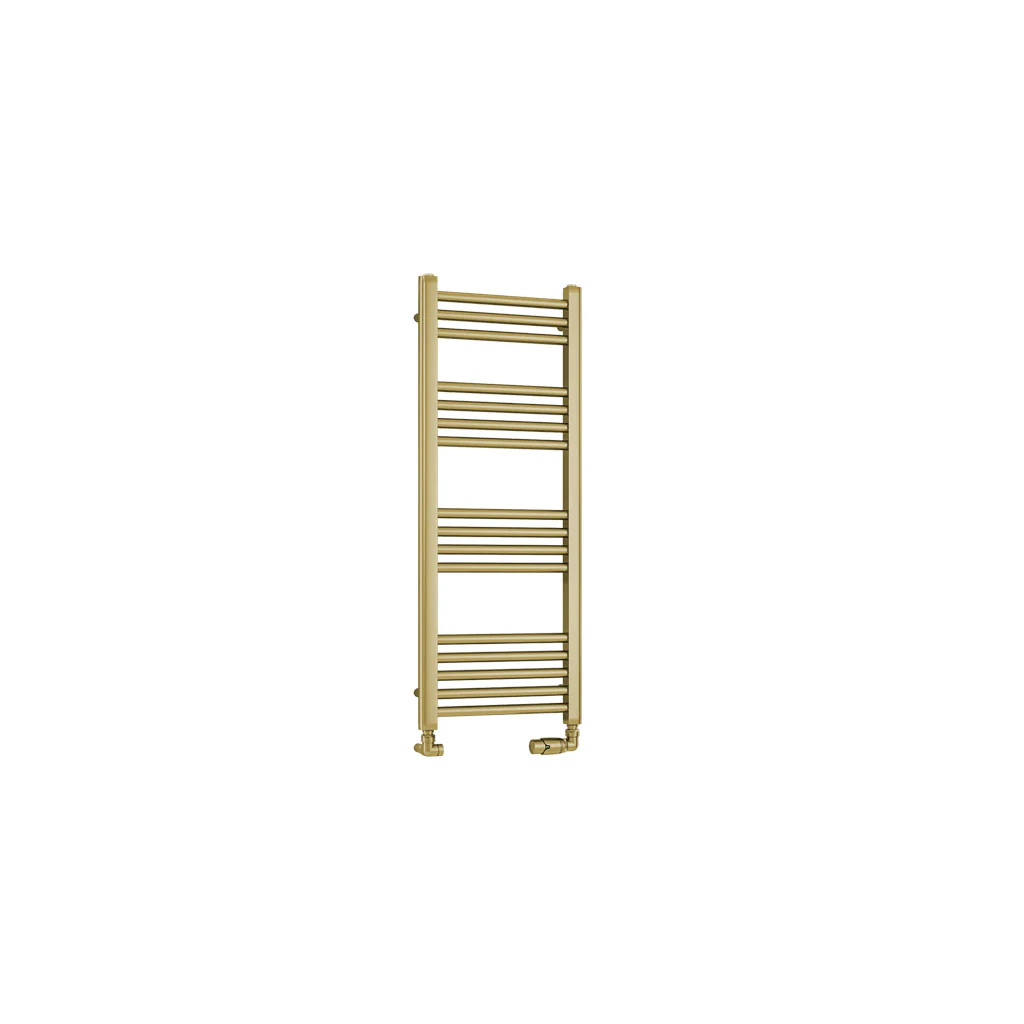 Eastbrook Wendover handdoekradiator 40x100cm 311W Geborsteld Messing