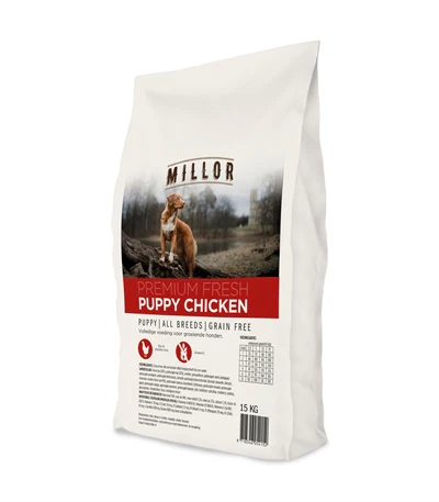 Millor Premium Extruded Fresh Puppy Chicken Grain Free 15 KG Millor Premium Extruded Fresh Puppy Chicken Grain Free 15 KG