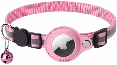 Croci Halsband Kat Met Tag Houder Roze 19-26X1,5 CM