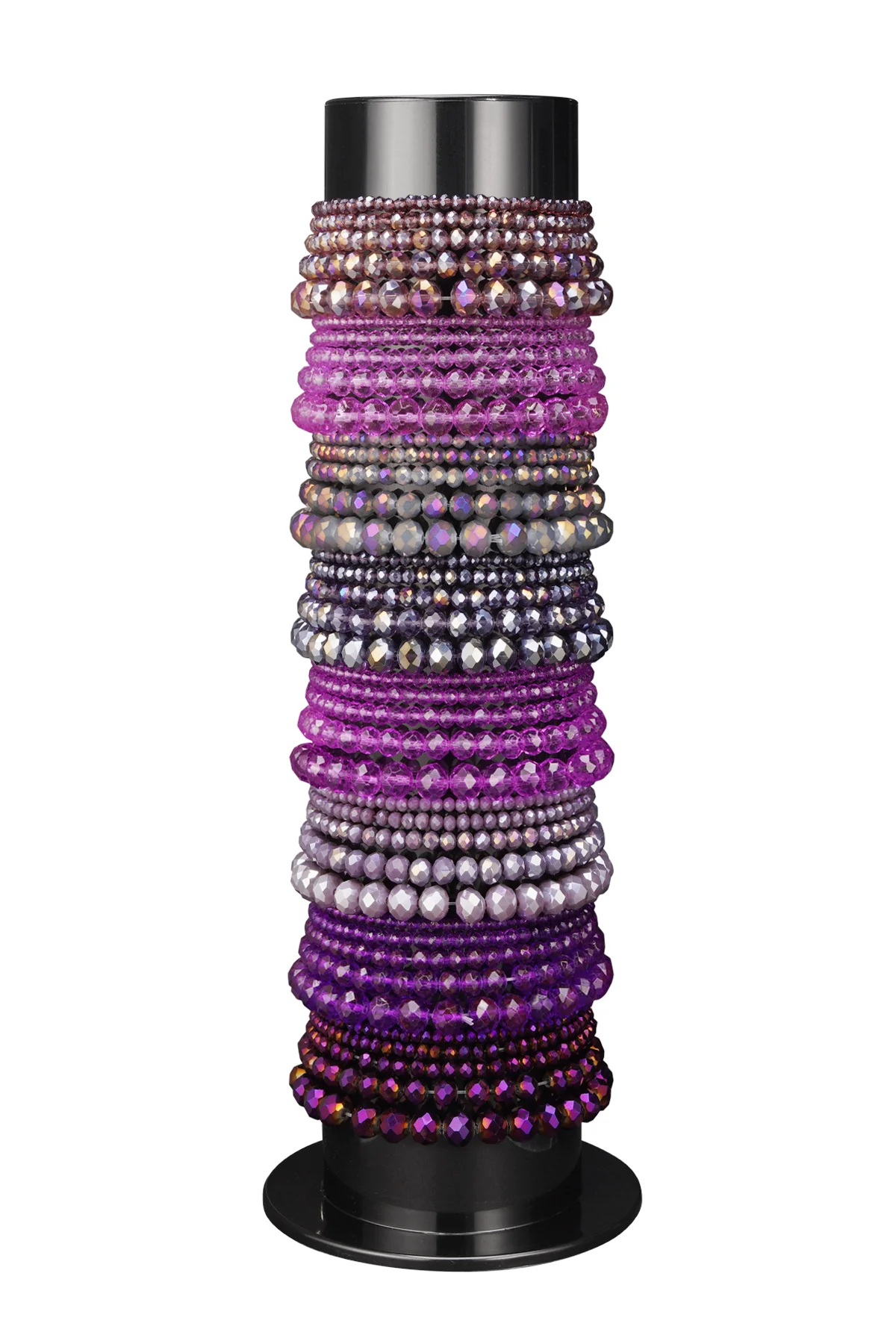 Armbanden display met glaskralen armbanden
