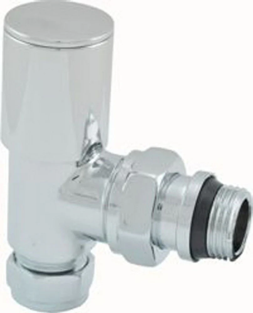 luxe radiatorventiel 1/2”x15 (M22) knel haaks chroom