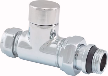 luxe regeltee 1/2”x15 (M22) knel recht chroom