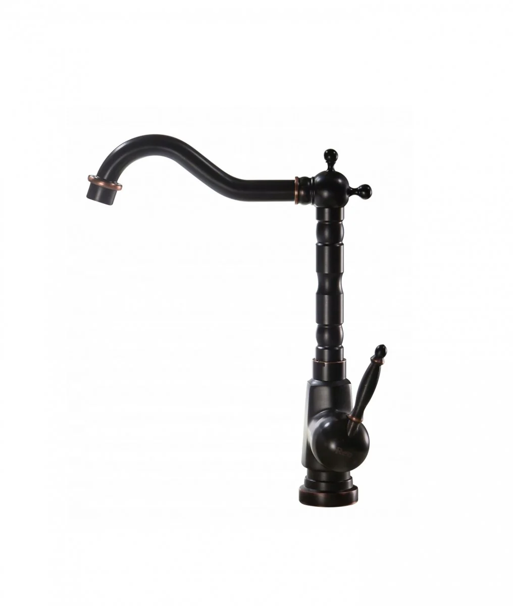 Retro keukenkraan mat zwart Rea Bona Old Black