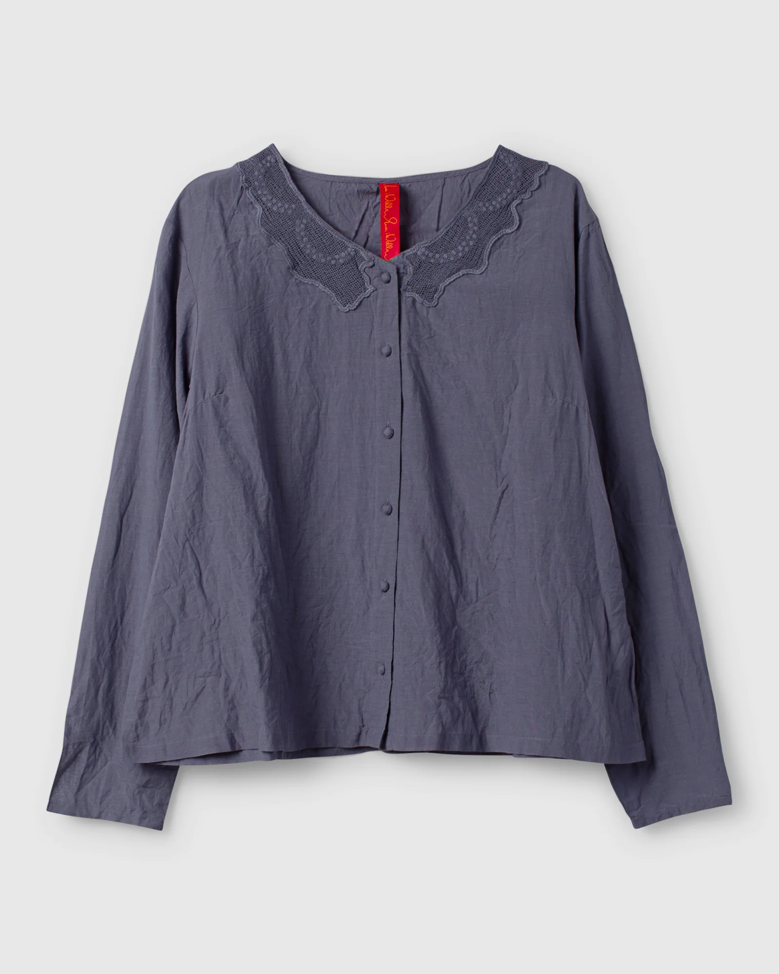 Ewa i Walla Blouse Agna sushi voile 44123 SS25 blue