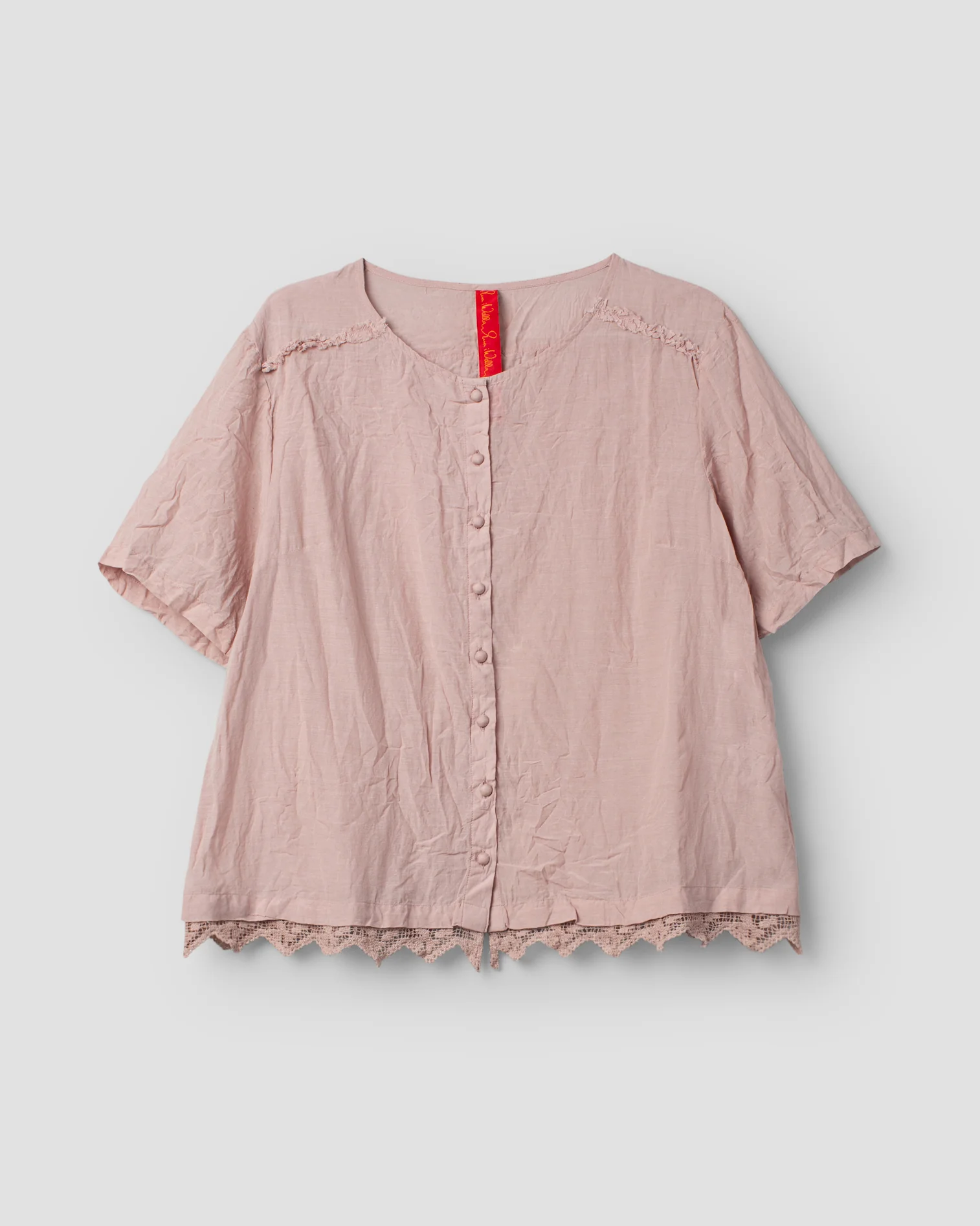 Ewa i Walla Blouse  sushi voile Gun 44124 SS25 pale mauve