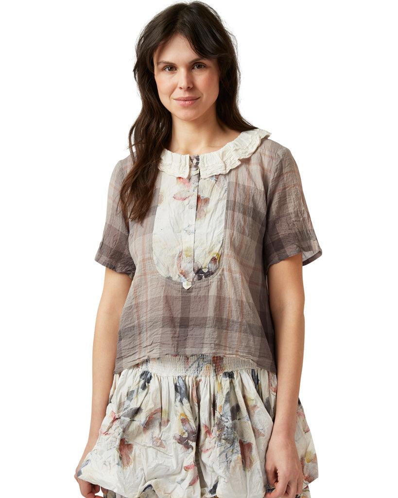 Ewa i Walla Blouse Checked Voile 44818 SS22 Original