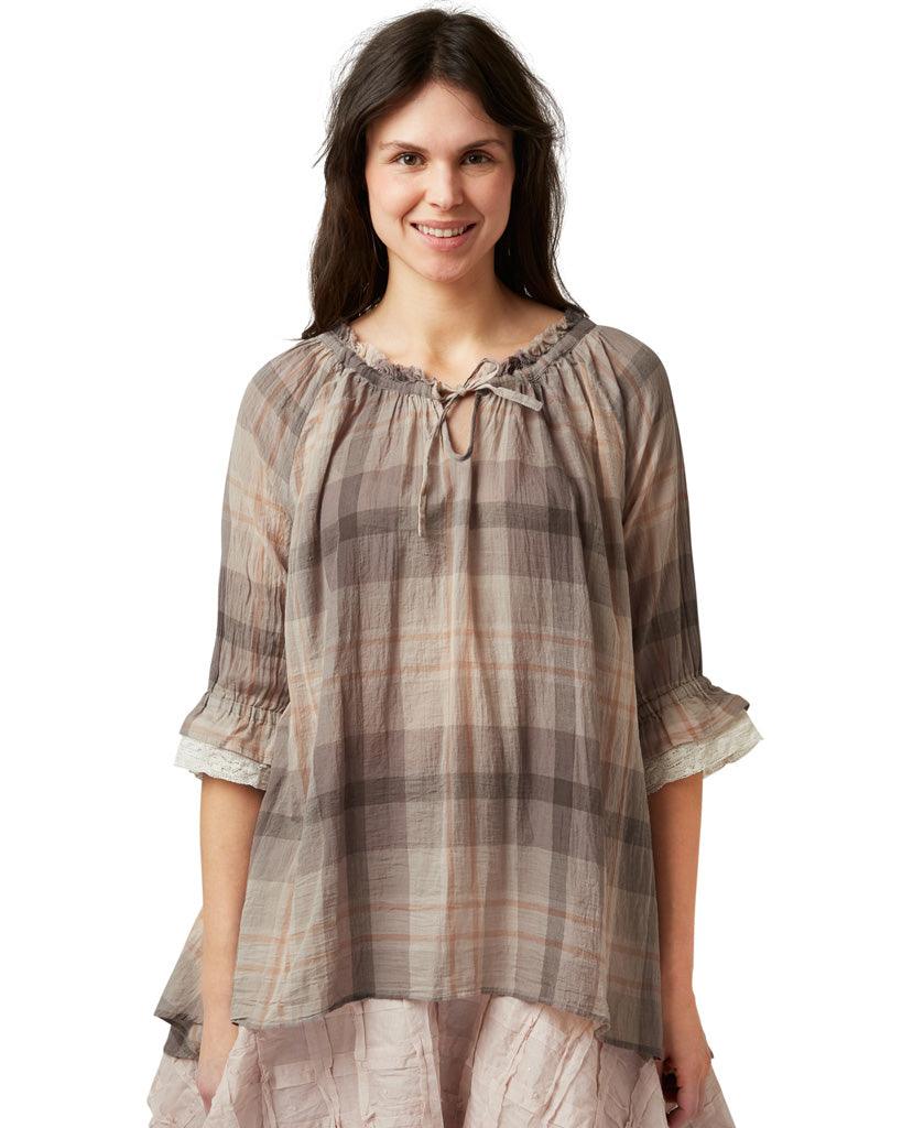 Ewa i Walla Blouse Checked Voile 44830 SS22 Original