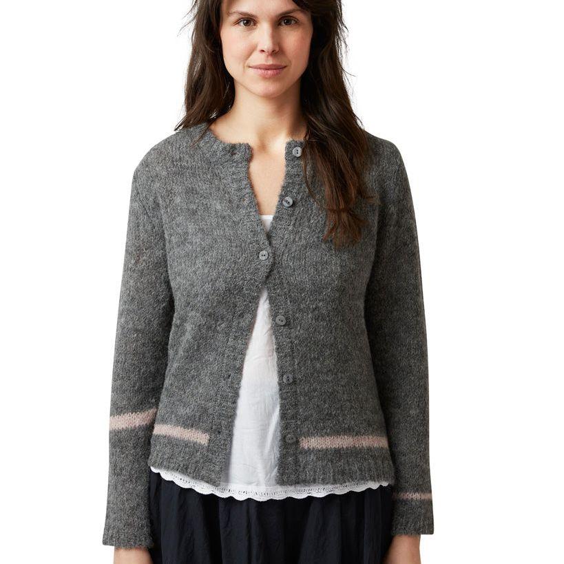 Ewa i Walla Vest Knitted Alpaca 44843 SS22 Grey