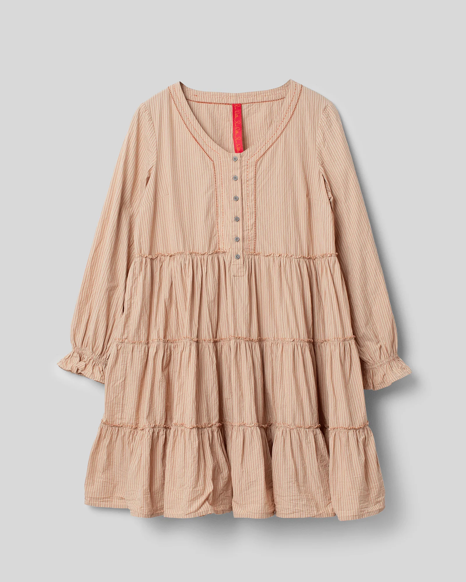 Ewa i Walla Blouse / Tuniek Juni Striped Cotton 44885 AW22 Red