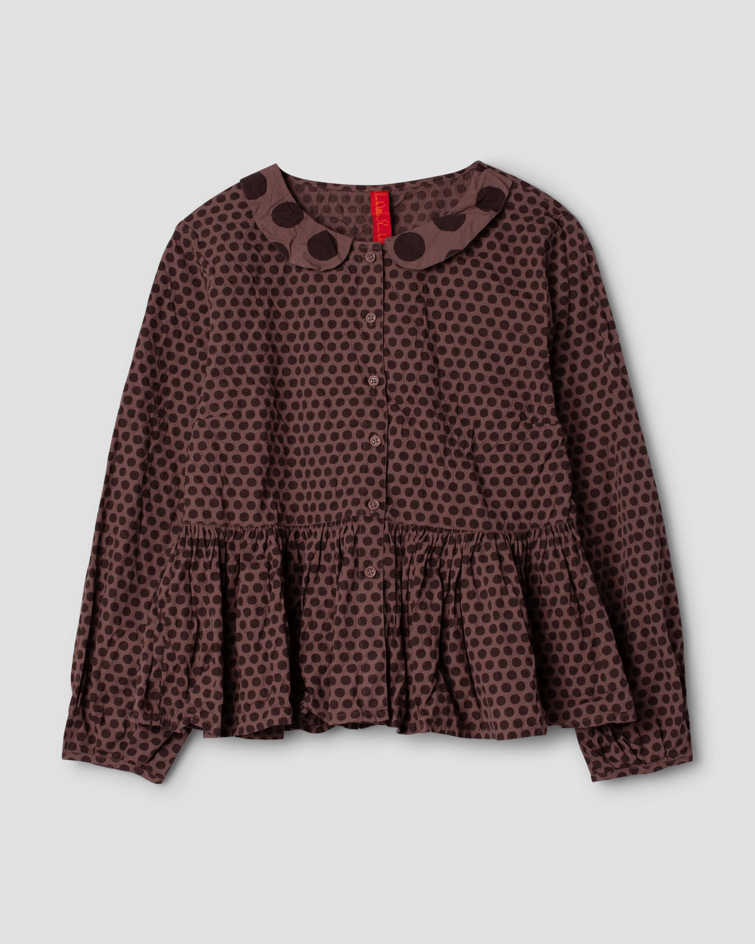 Ewa i Walla Blouse Adelina Cotton 44919 AW23 Dark Mauve