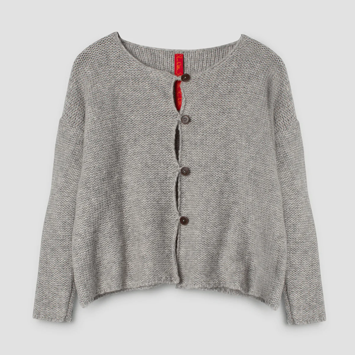 Ewa i Walla Vest Jalia Knitted Alpaca 44950 AW23 Grey
