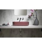 Infinity Ovale Keramische Waskom Voor Opbouw 55x36 Cm Bordeauxrood - Afbeelding 2