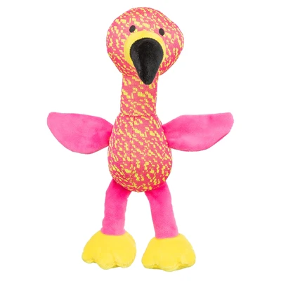 TRIXIE FLAMINGO STOF ROZE / GEEL TRIXIE FLAMINGO STOF ROZE / GEEL