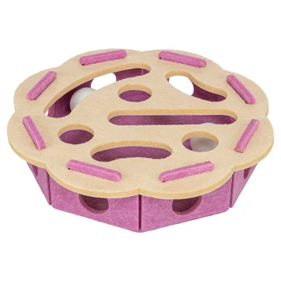 TRIXIE HOLE’N’ROLL BLOEM VILT ROZE / BEIGE TRIXIE HOLE’N’ROLL BLOEM VILT ROZE / BEIGE