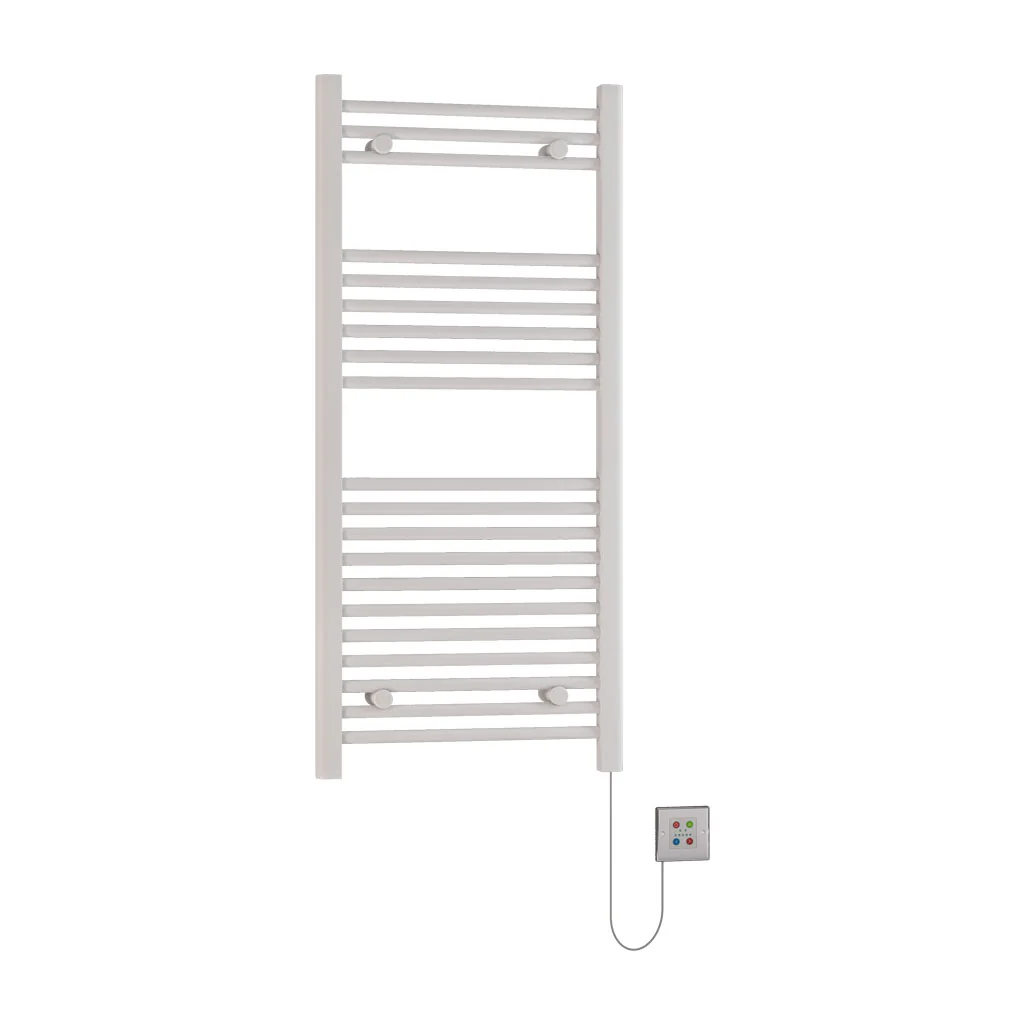 Eastbrook Biava Elektrische Handdoekradiator 1100x500mm 400W Glans Wit