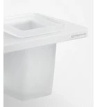 Abeline Rockstone Solid Surface Planchet Met 2 Bekers Wit Mat 80x10 Cm - Afbeelding 2