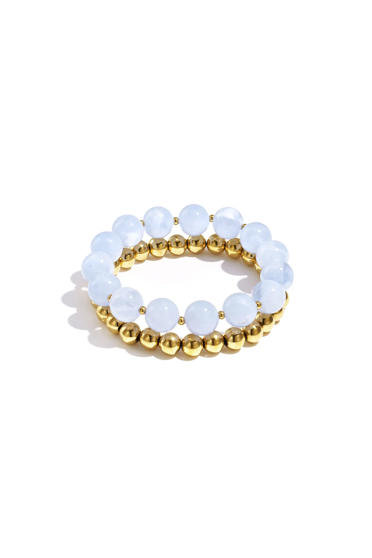 Armbandenset met ronde kralen