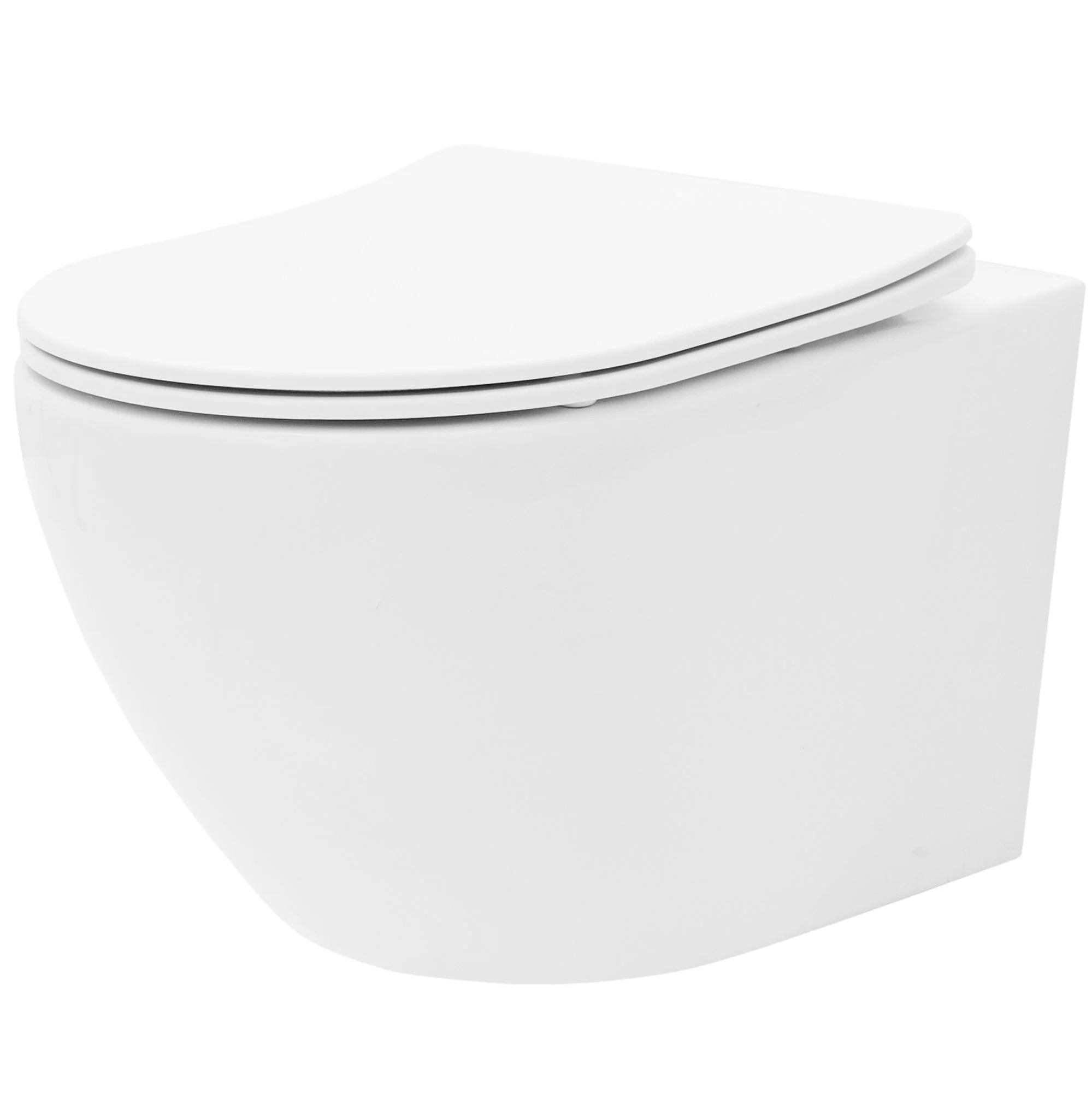 Hangend Toilet Rea Carlo Mini Flat Wit Softclose Quick Release Bril