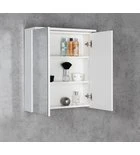 Aqualine Kawa Strip LED Spiegelkast 60x70,4x21,6 cm MDF Gelamineerd Wit - Afbeelding 2