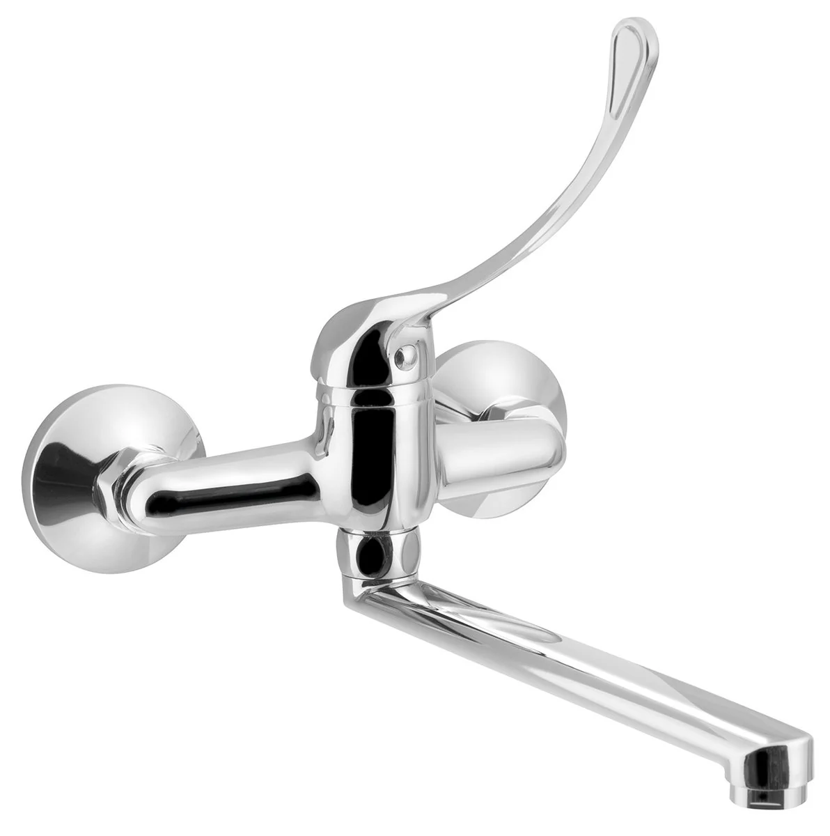Aqualine 35 Medicinale Wand Wastafelkraan Rechte Uitloop 22 Cm Chroom