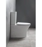 Leon Staand Toiletpot Rimless 38,5x61,5 cm Keramiek Wit - Afbeelding 2