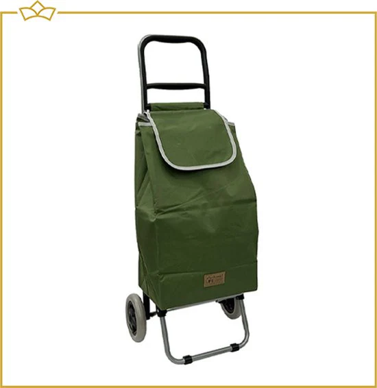 ATTREZZO® Boodschappentrolley – Groen – Boodschappenwagen