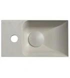 Piccolino Betonnen Toiletfontein 30,8 x 17 cm Kraan Links Zand Mat - Afbeelding 2