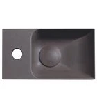 Piccolino Betonnen Toiletfontein 30,8 x 17 cm Kraan Links Donkerbruin Mat - Afbeelding 2
